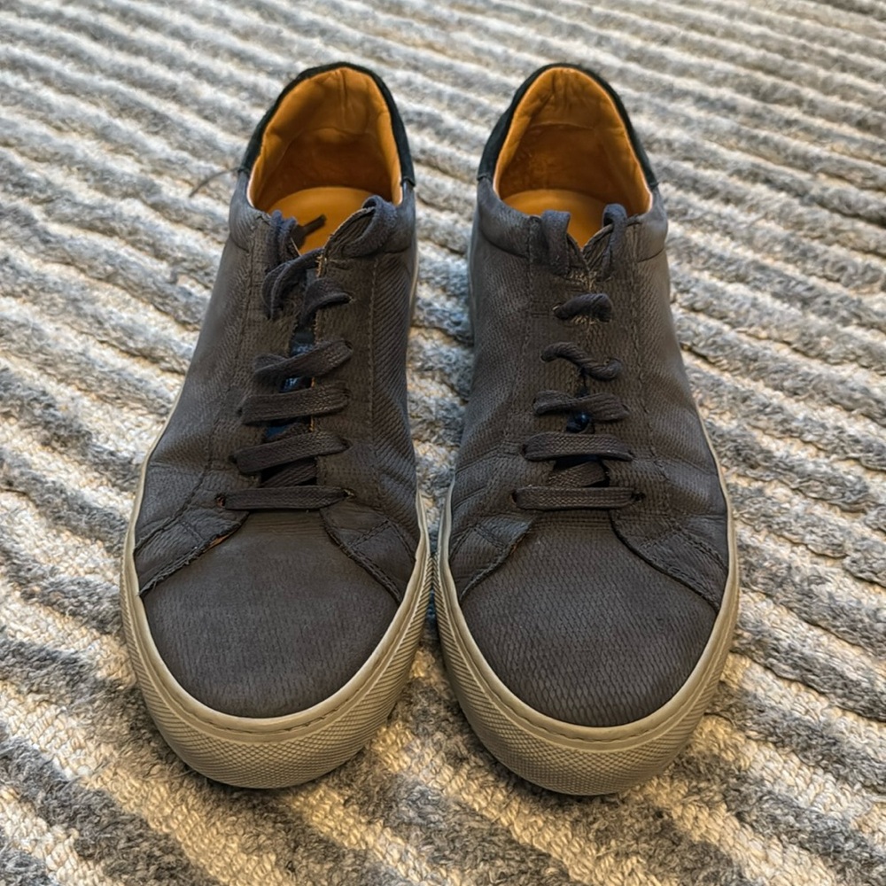 M. Gemi Blue Leather Sneakers